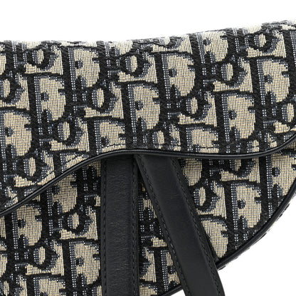 Christian Dior Oblique Mini Saddle Bag Blue 8 of 10