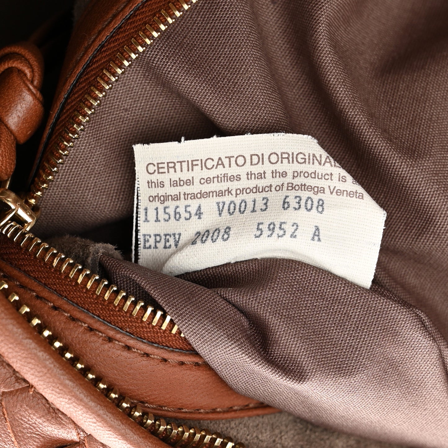 Nappa Intrecciato Large Veneta Hobo Tea