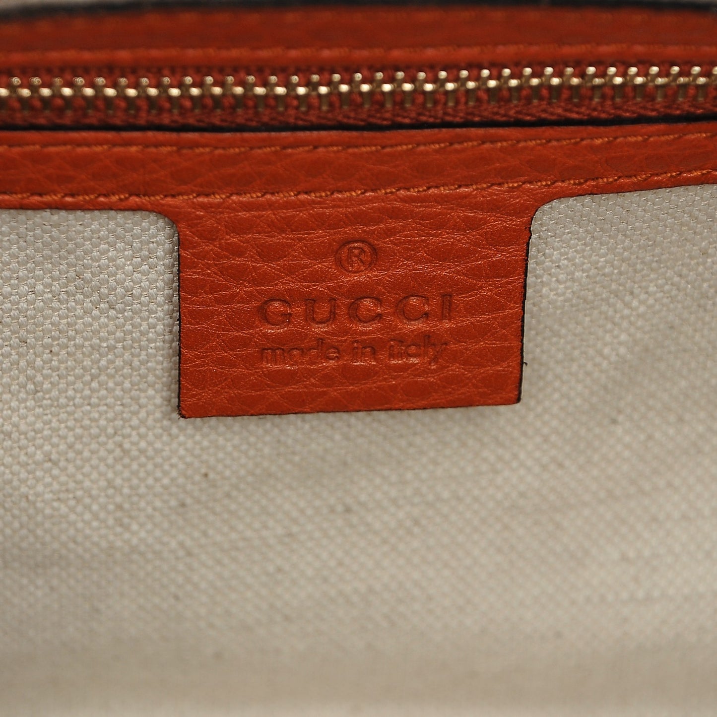 Pebbled Calfskin Small Boston Orange