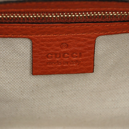 Gucci Pebbled Calfskin Small Boston Orange 7 of 7