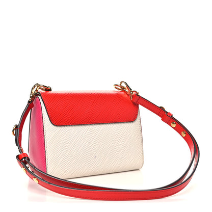Louis Vuitton Epi Twist Shoulder Bag MM Coquelicot Hot Pink White 3 of 12