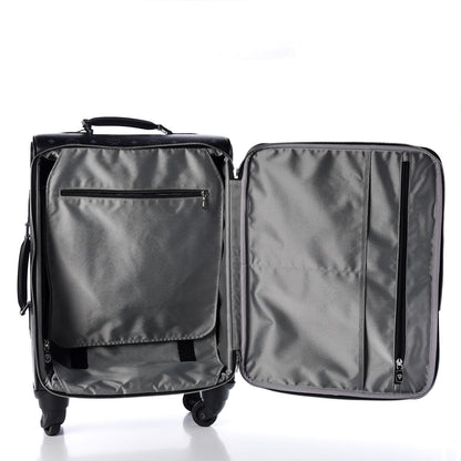 MCM Visetos Small Traveler Trolley Whelled Suitcase Black 6 of 21
