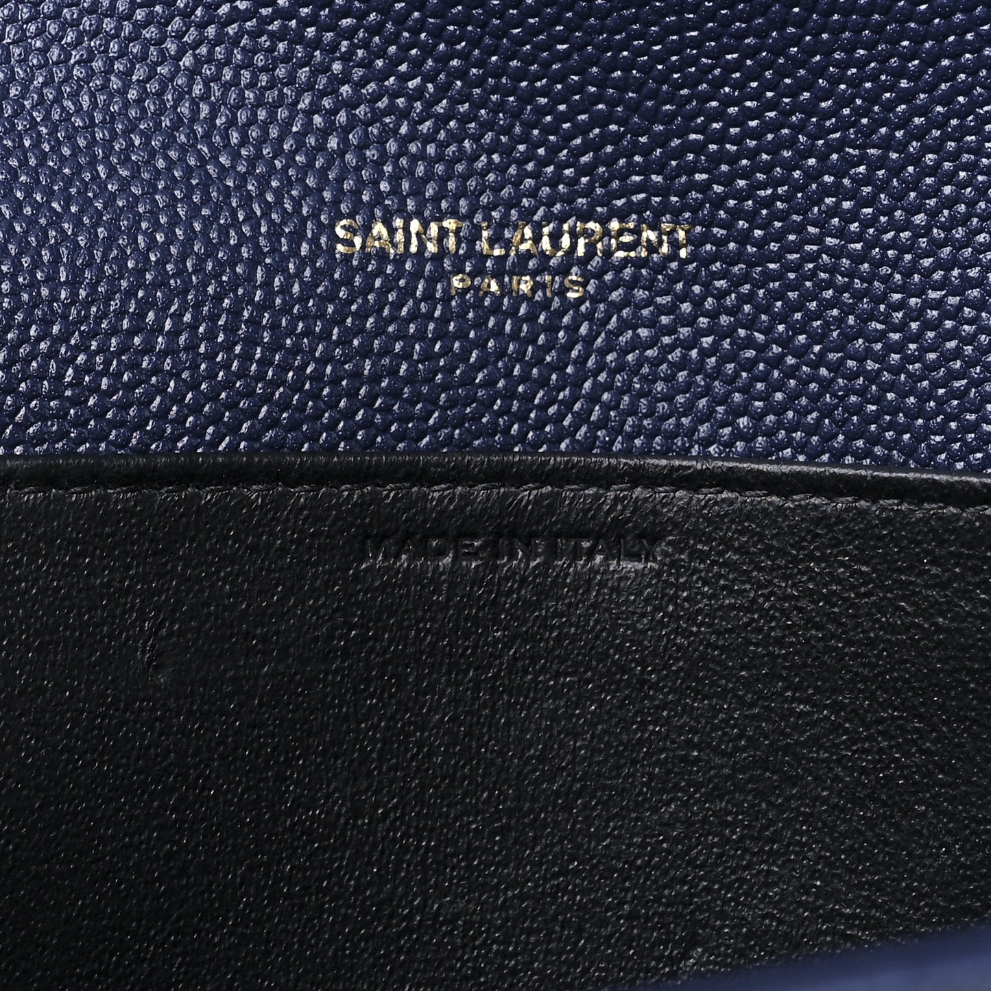 Grain De Poudre Monogram Uptown Chain Wallet Blue Charron