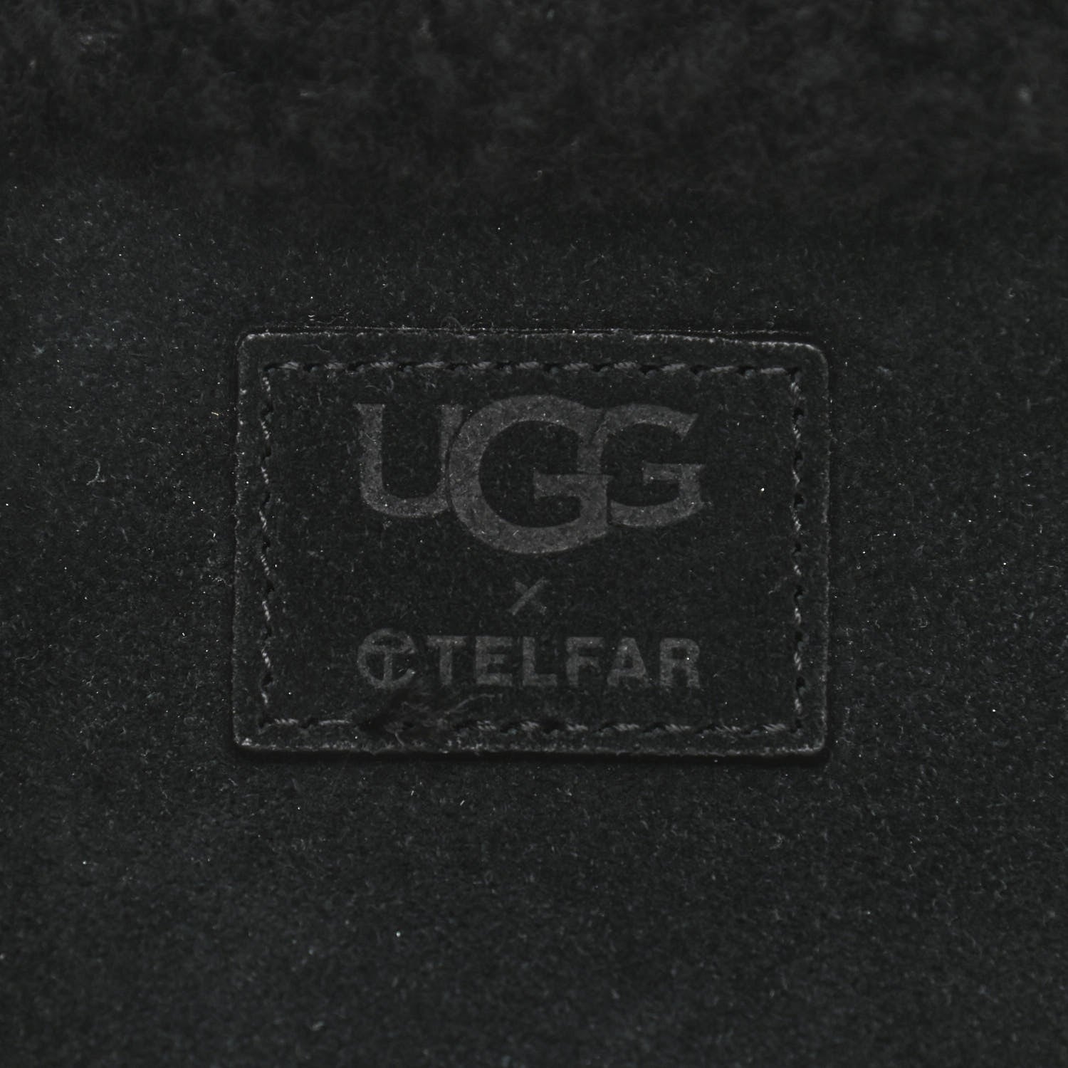 Telfar X UGG Suede Shearling Small Shopping Bag Black 7 of 14
