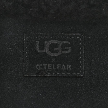 Telfar X UGG Suede Shearling Small Shopping Bag Black 7 of 14