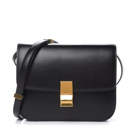 Celine Box Calfskin Medium Classic Box Flap Bag Black 1 of 13