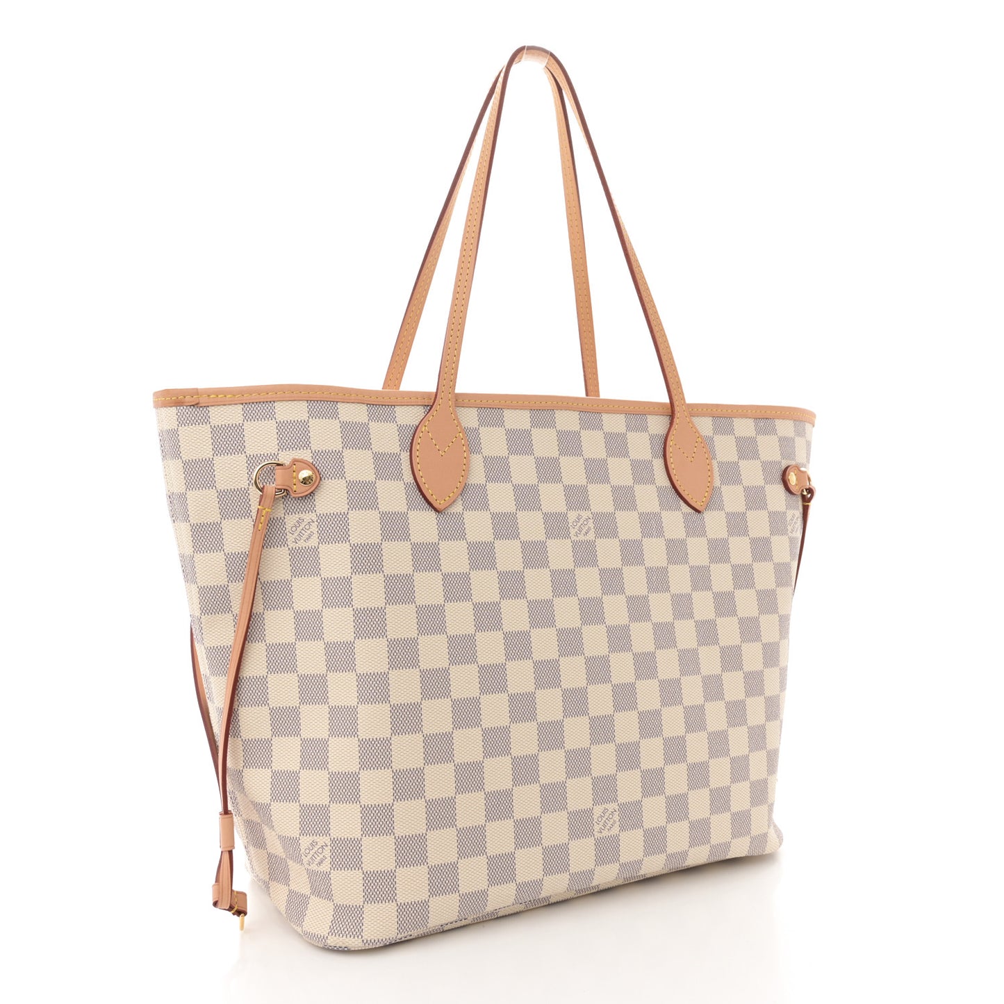 Damier Azur Neo Neverfull MM Rose Ballerine