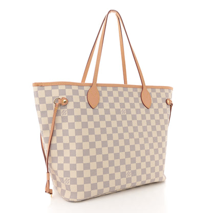 Louis Vuitton Damier Azur Neo Neverfull MM Rose Ballerine 4 of 11