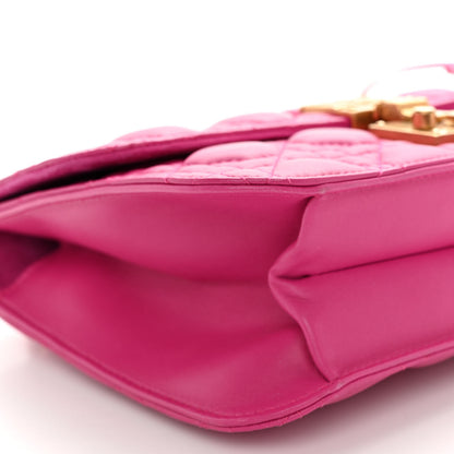 Christian Dior Lambskin Cannage Large Dioraddict Flap Fuchsia 8 of 10