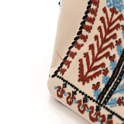 Christian Louboutin Frise Broderie Calfskin Greekaba Tote Biscotto Multicolor 10 of 12