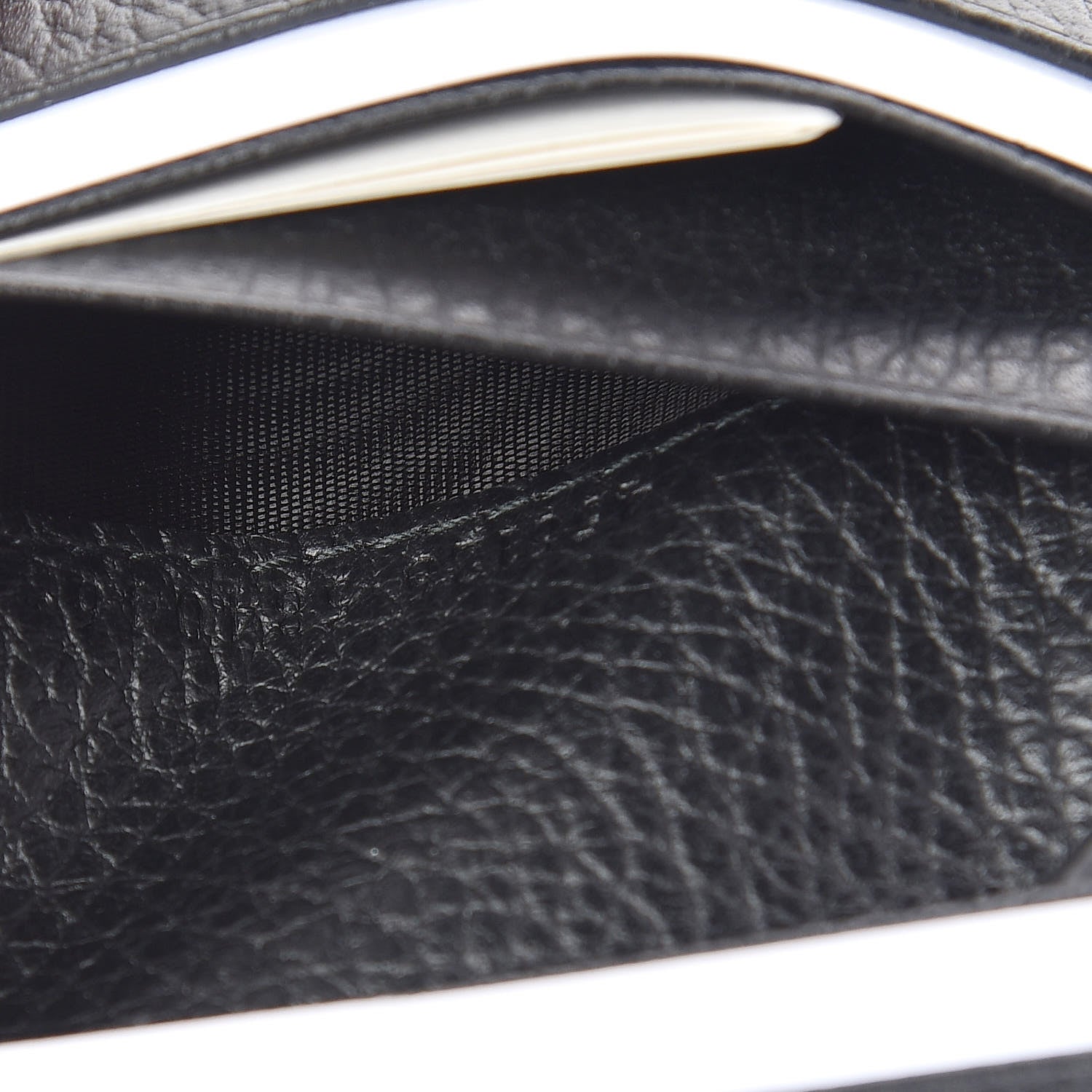 Gucci Pebbled Calfskin GG Marmont Card Case Black 7 of 8