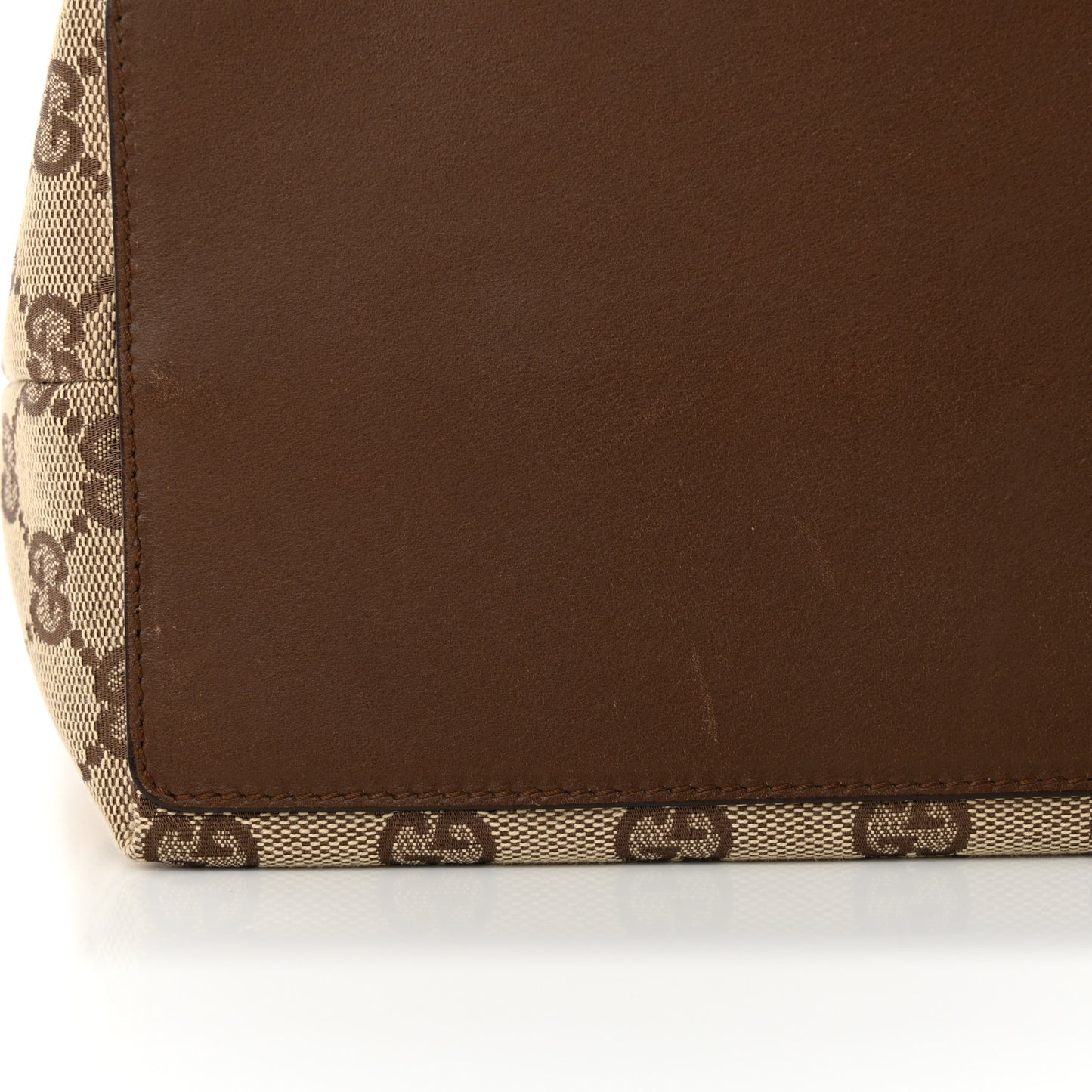 Monogram Large Bucket Tote Dark Brown