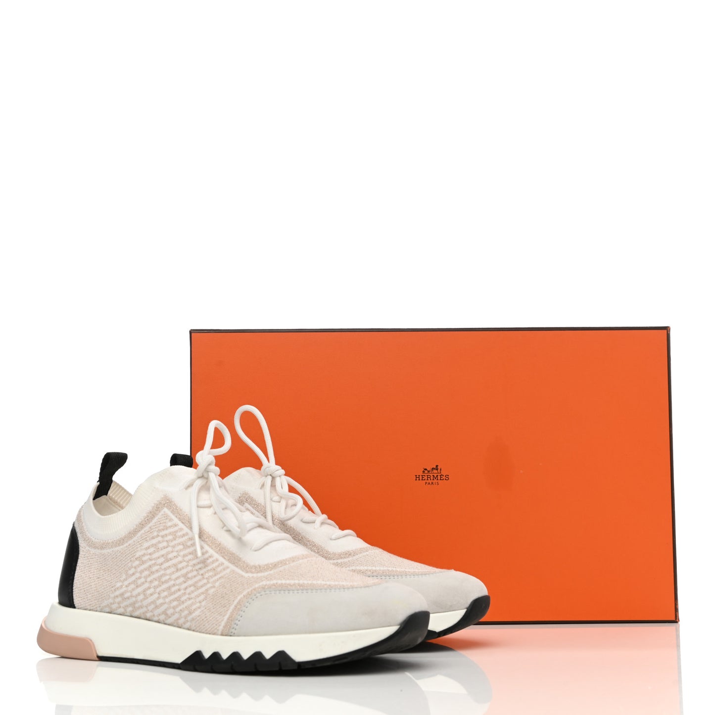 Technical Canvas Goatskin Womens Addict Sneakers 36.5 Multicolor Rose Dore