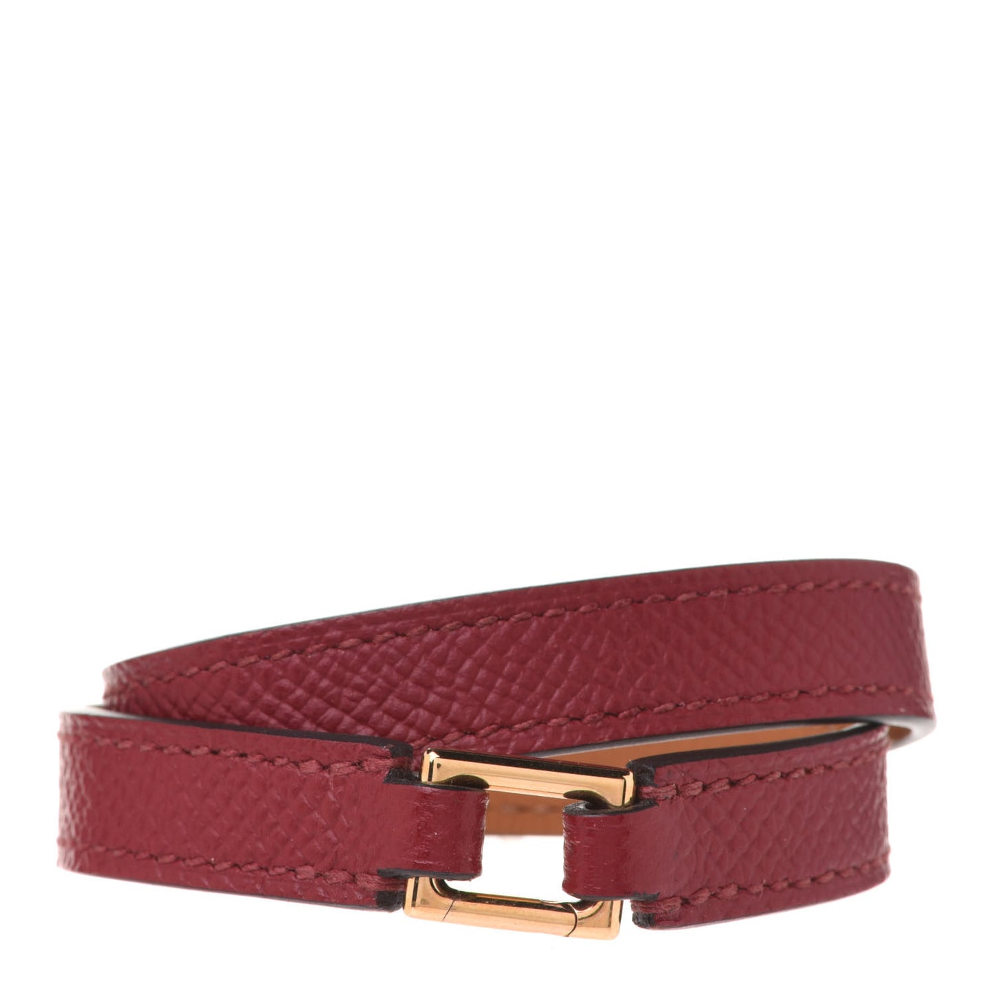 Epsom Rivale Double Tour Bracelet S Rouge Grenat