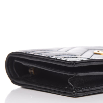 Gucci Calfskin Matelasse GG Marmont Card Case Wallet Black 8 of 10