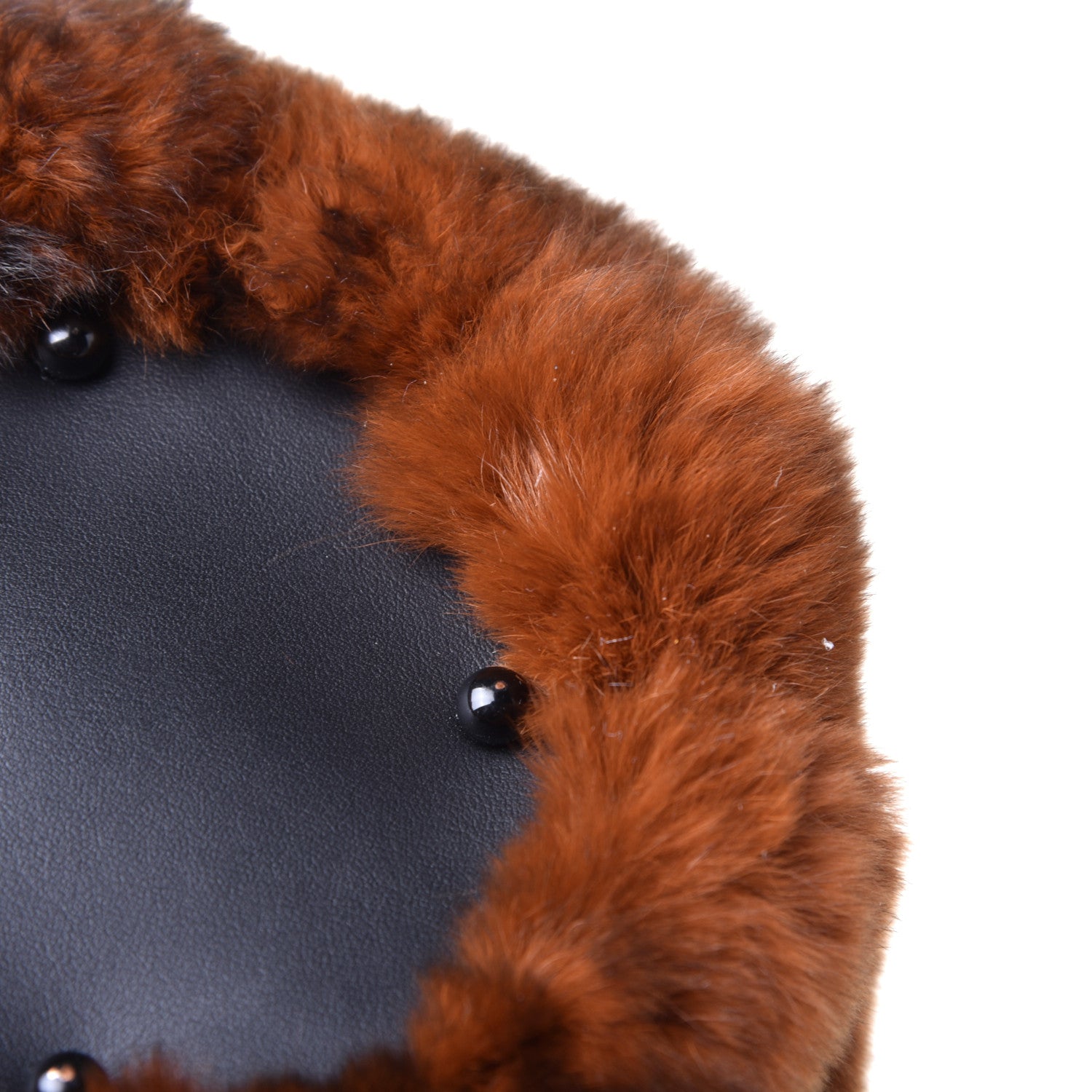 Alexander Wang Rabbit Fur Lambskin Mini Roxy Bucket Rust 13 of 13