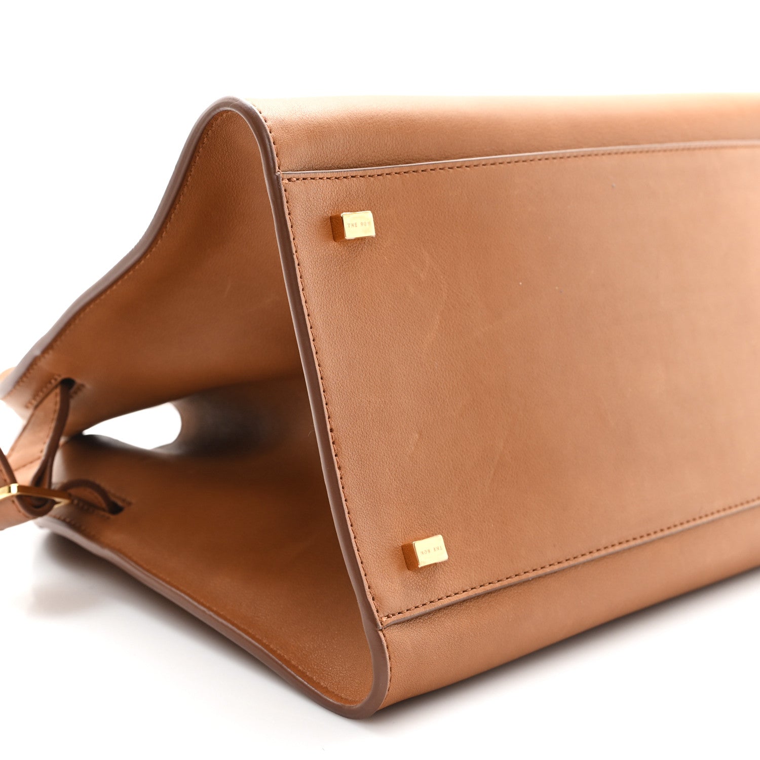The Row Polished Saddle Calfskin Soft Margaux 12 Cuir 8 of 11