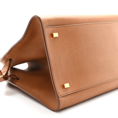 The Row Polished Saddle Calfskin Soft Margaux 12 Cuir 8 of 11