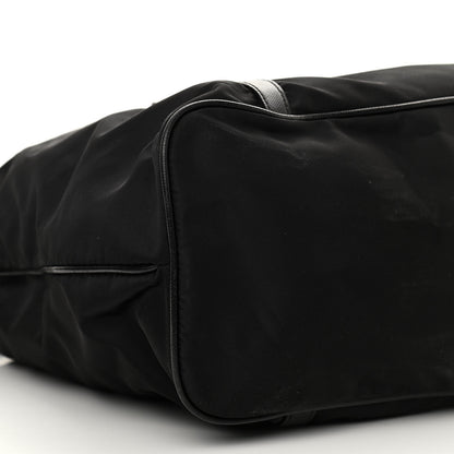 Prada Saffiano Tessuto Nylon Logo Shopping Tote Black 7 of 8