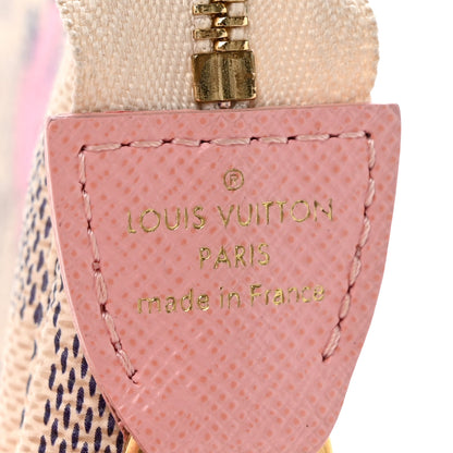 Louis Vuitton Damier Azur 2018 Christmas Animation Mini Pochette Accessories 6 of 9