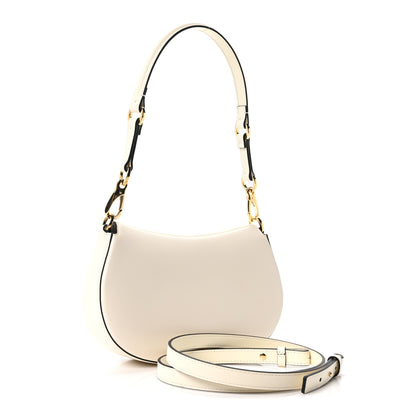 Valentino Garavani Calfskin Ohval Foldover Shoulder Bag White 3 of 10