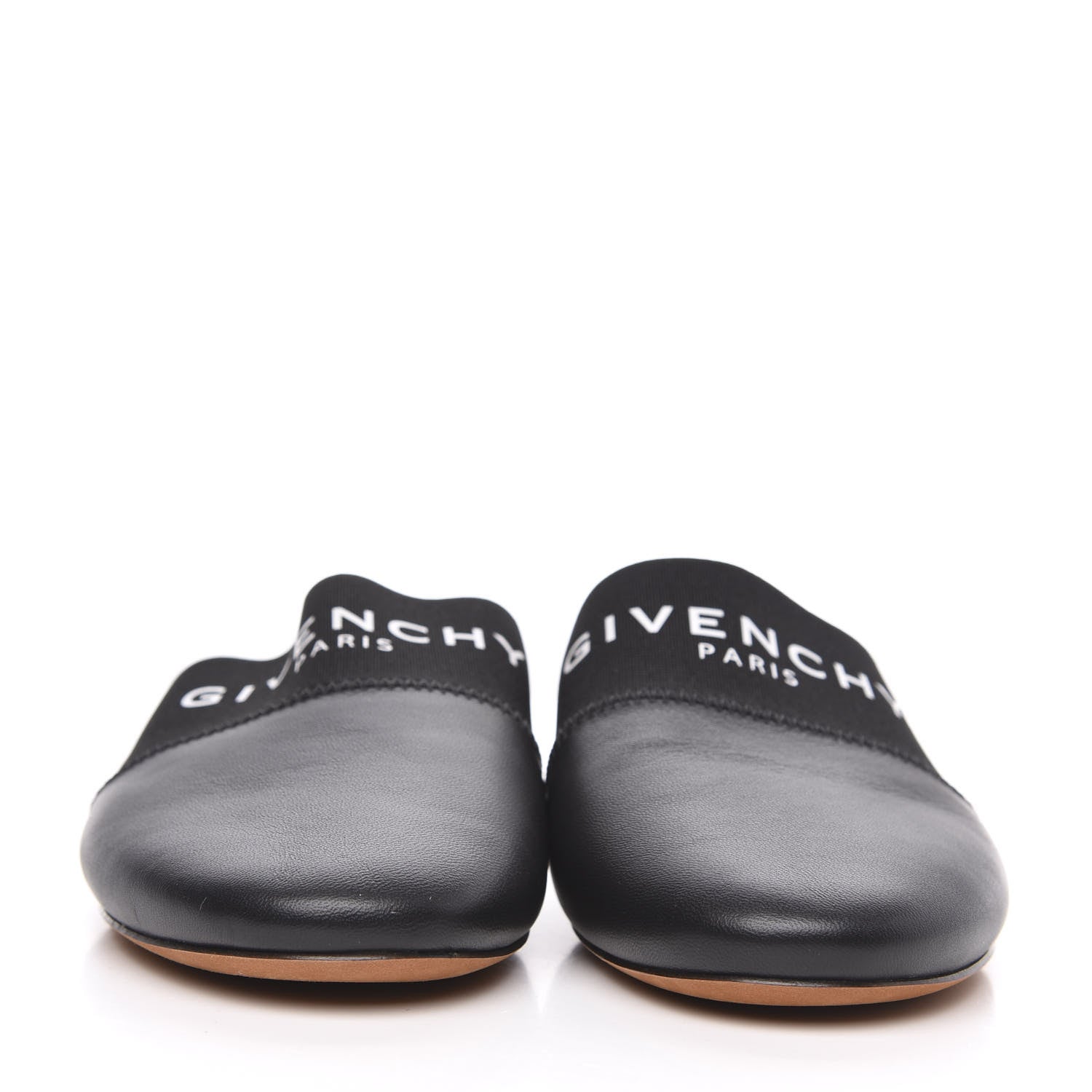 Givenchy Calfskin Bedford Logo Mule Slides 36.5 Black 2 of 8