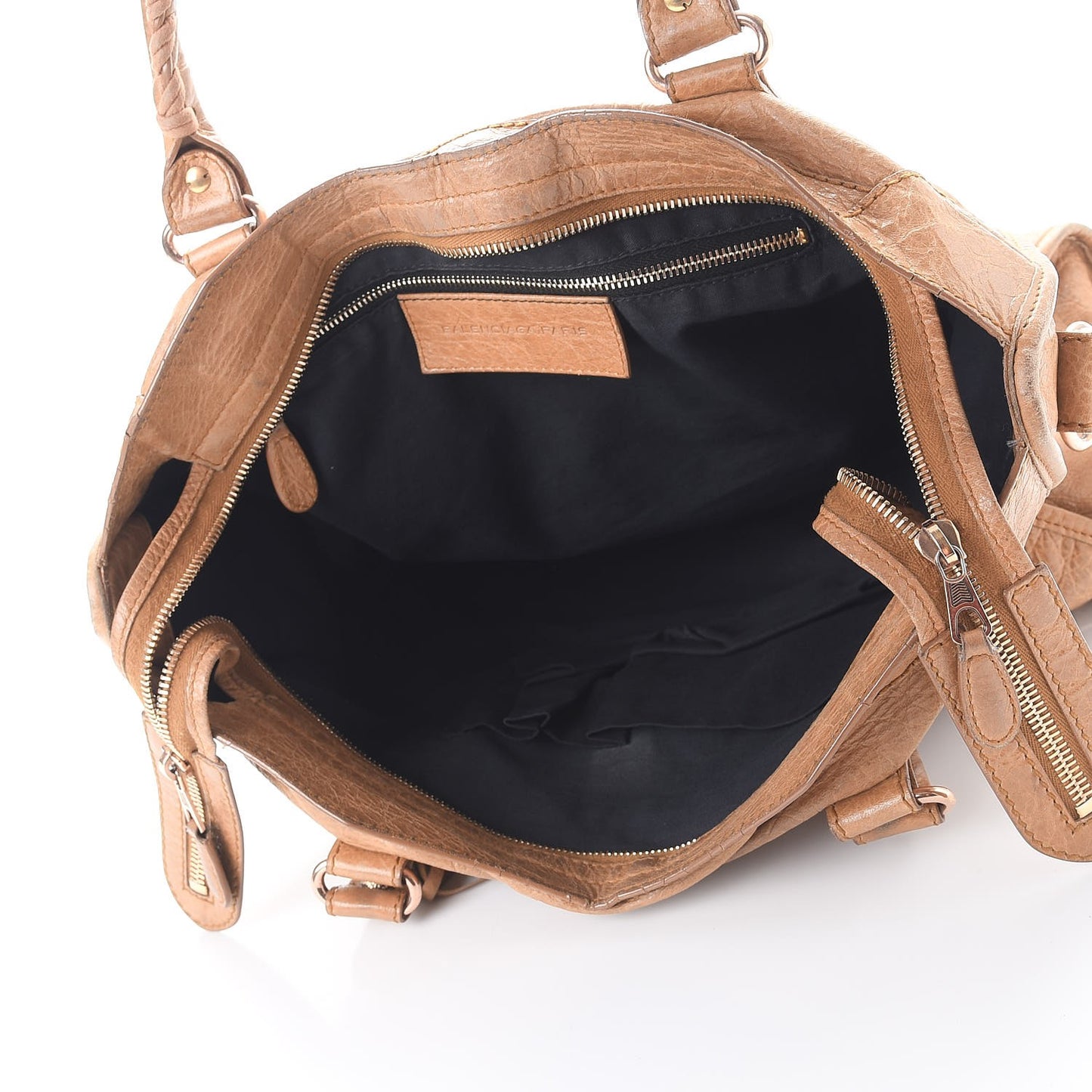 Agneau Giant 12 Rose Gold Hardware City Cumin Brown