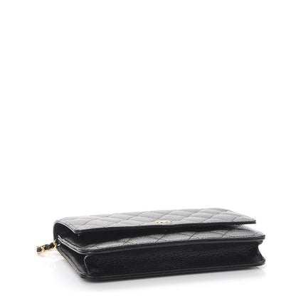 Chanel Caviar Quilted Wallet On Chain WOC Black 4 of 10