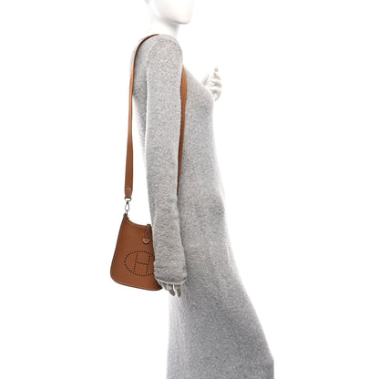 Hermes Taurillon Clemence Evelyne TPM Gold 2 of 11