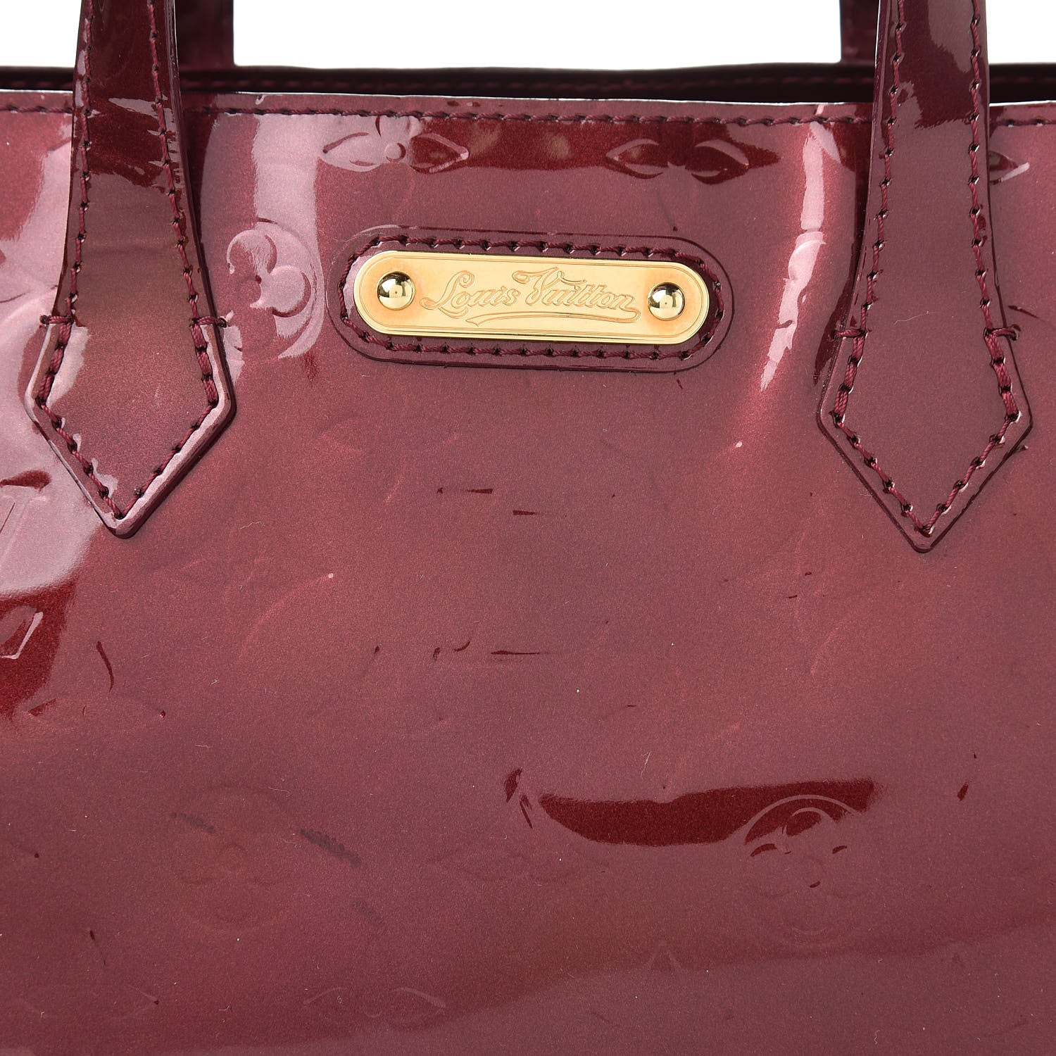 Louis Vuitton Vernis Wilshire PM Rouge Fauviste 8 of 11
