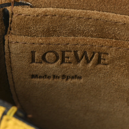 Loewe Grained Calfskin Small Gate Crossbody Bag Yellow 5 of 9