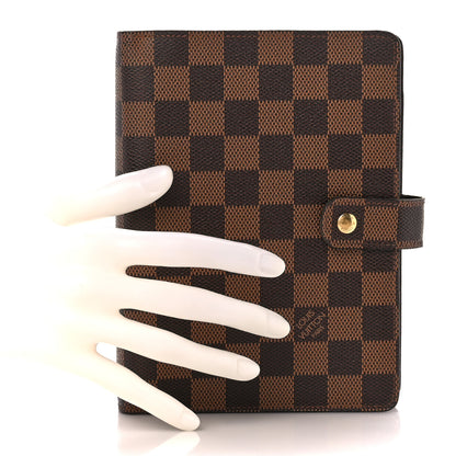 Louis Vuitton Damier Ebene Medium Ring Agenda Cover 2 of 12