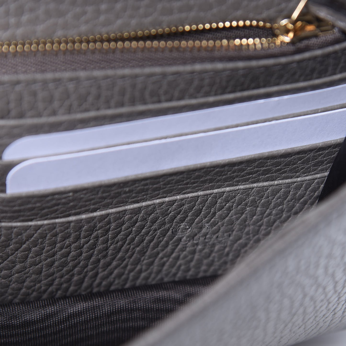 Dollar Calfskin Interlocking G Chain Wallet Loess