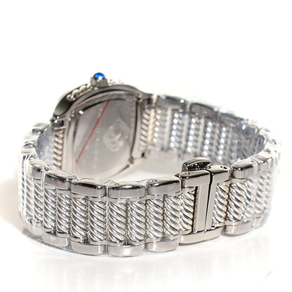 David Yurman Stainless Steel Diamond Bezel Mother of Pearl 25mm Thoroughbred Quartz Watch 5 of 8
