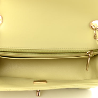 Chanel Lambskin Quilted Mini Rectangular Flap Light Green 5 of 13
