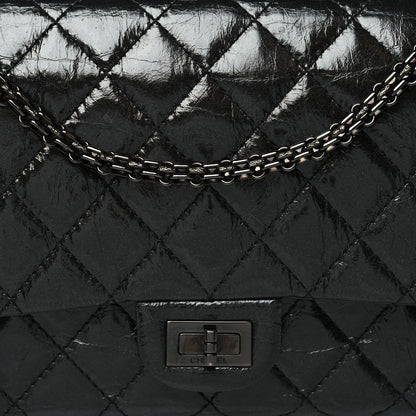 Chanel Glazed Calfskin Quilted 2.55 Reissue 226 Flap So Black 8 of 10