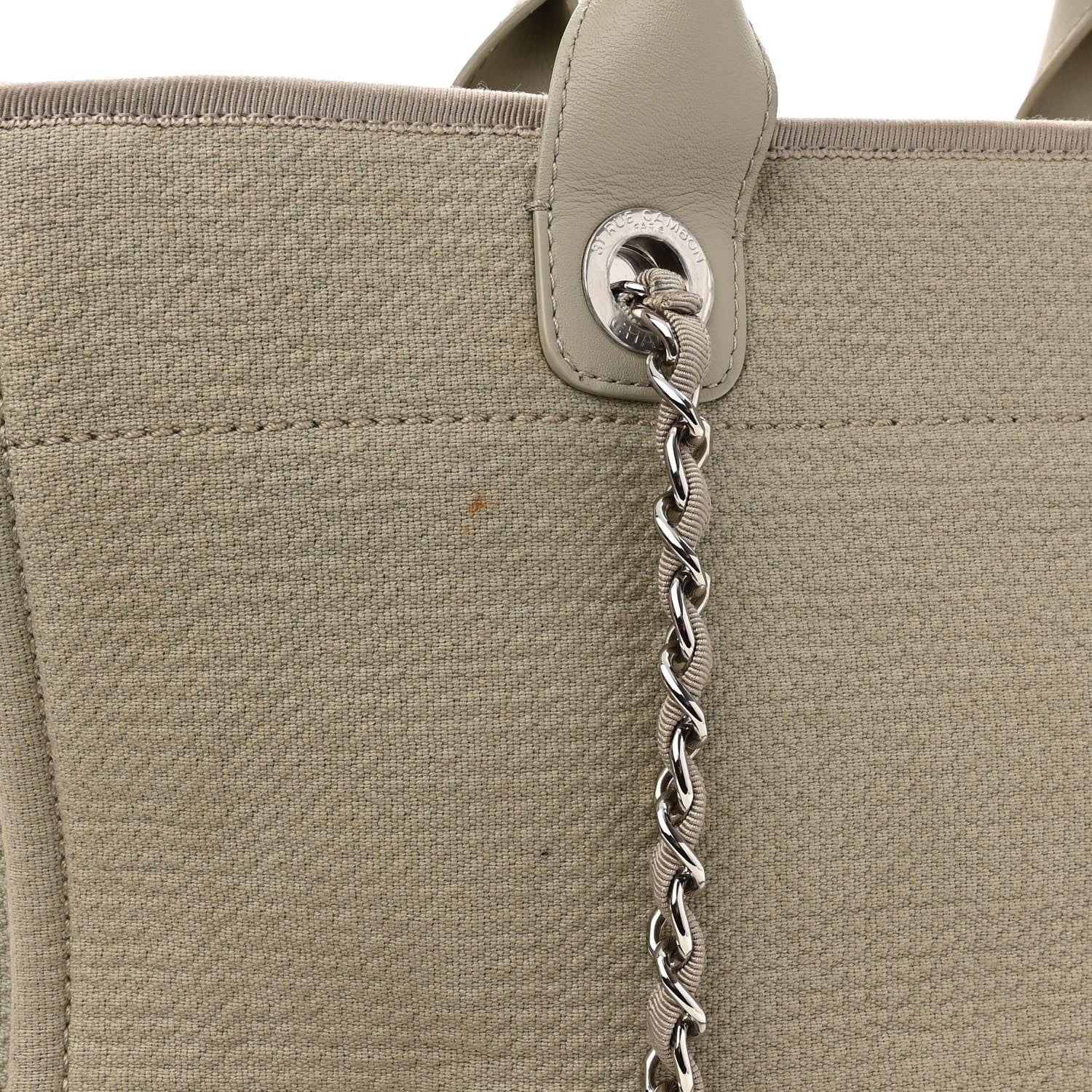 Chanel Mixed Fibers Medium Deauville Tote Grey 12 of 12
