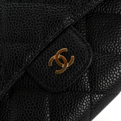 Chanel Caviar Quilted Large Flap Wallet Black 9 of 11