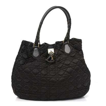 Christian Dior Nylon Cannage Medium Lovely Tote Brown 1 of 11