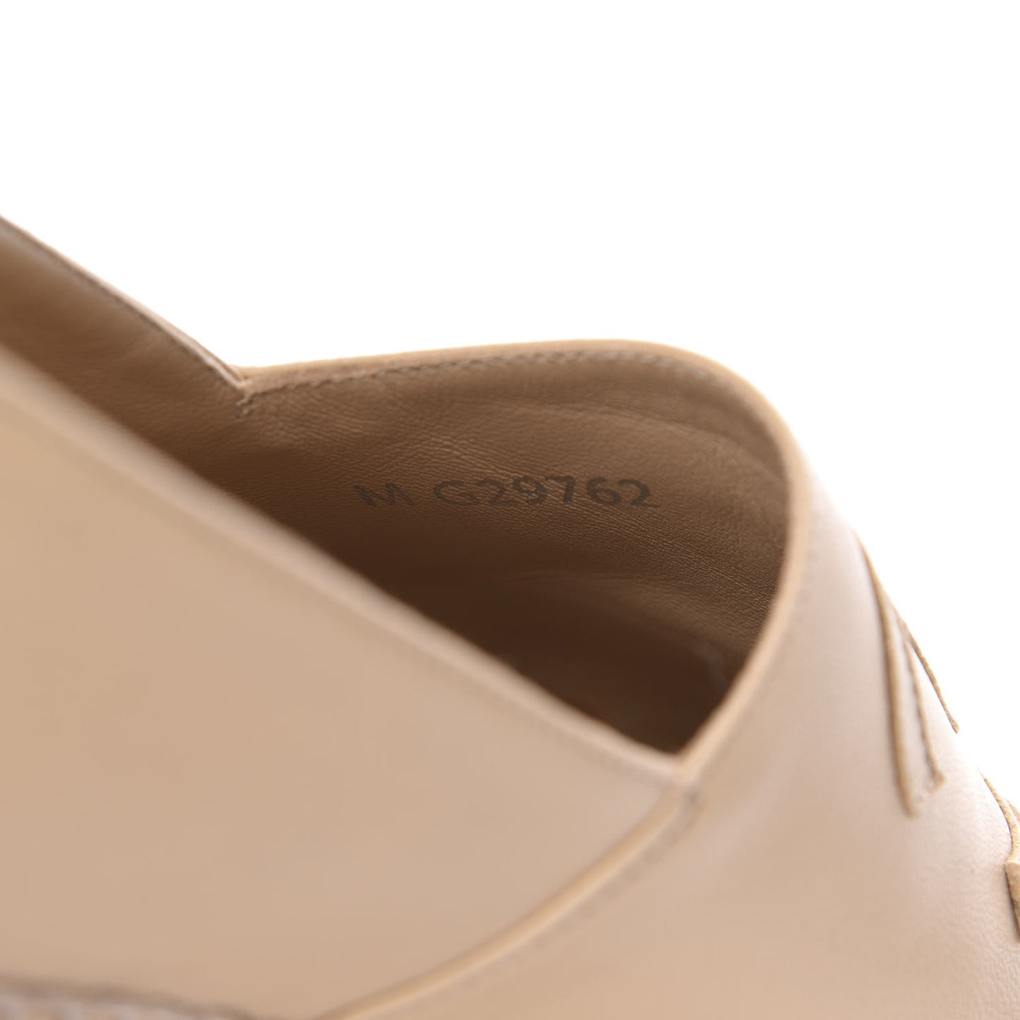 Lambskin CC Espadrilles 37 Beige Black