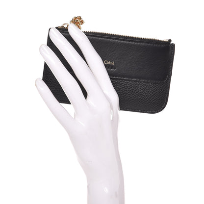 Chloe Grained Calfskin Drew Card Holder Black 2 of 6