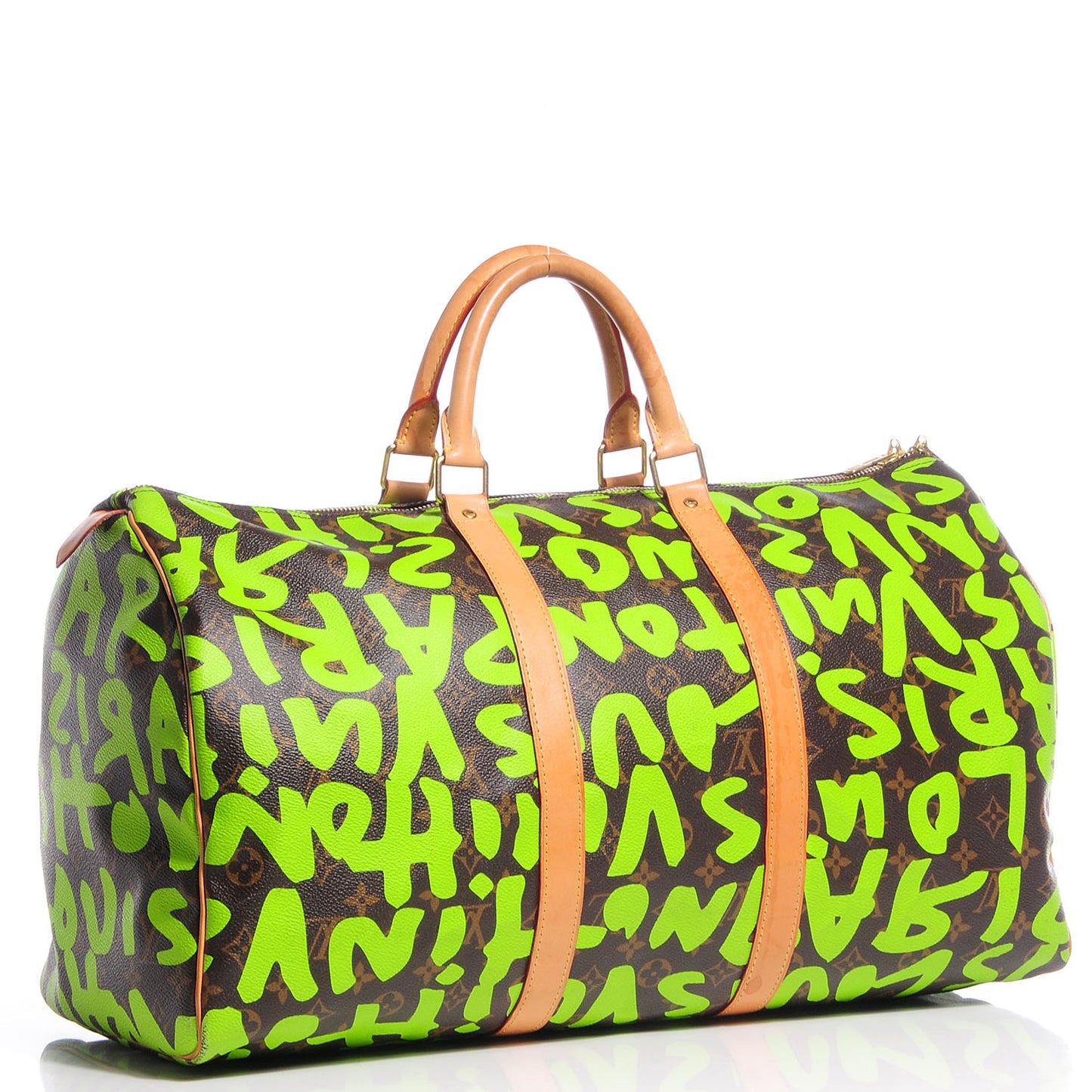 Monogram Graffiti Keepall 50 Green