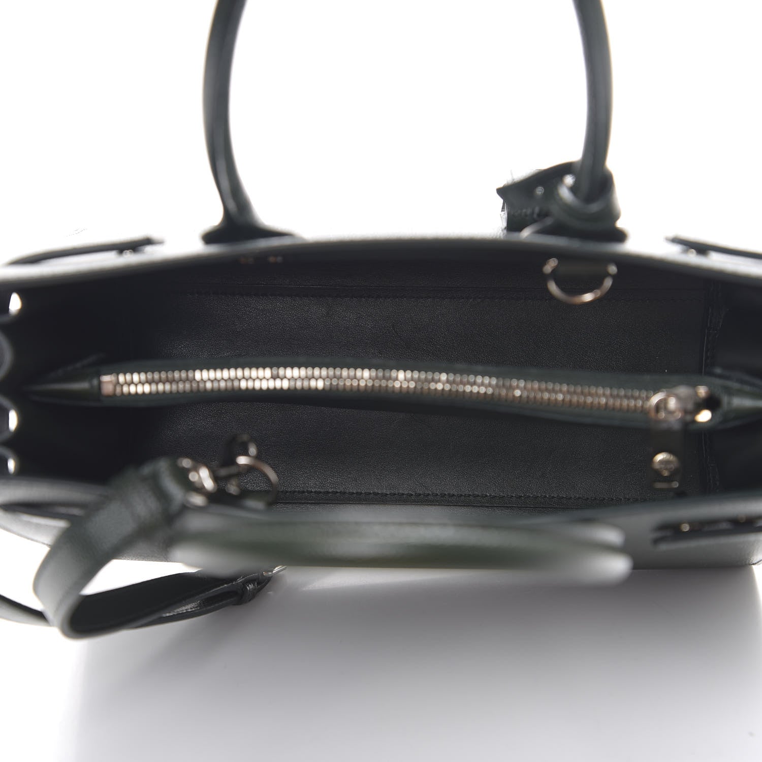 Saint Laurent Grained Calfskin Baby Sac De Jour Vert Fonce 4 of 11