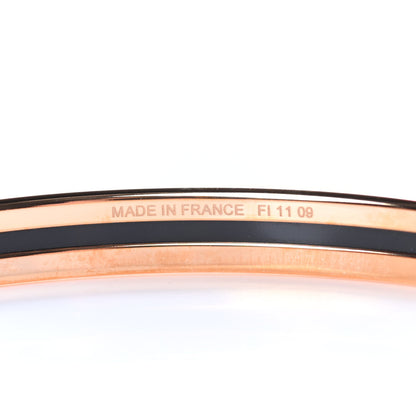Hermes Enamel Printed Extra Narrow Printed Bracelet 65 Pink 5 of 6