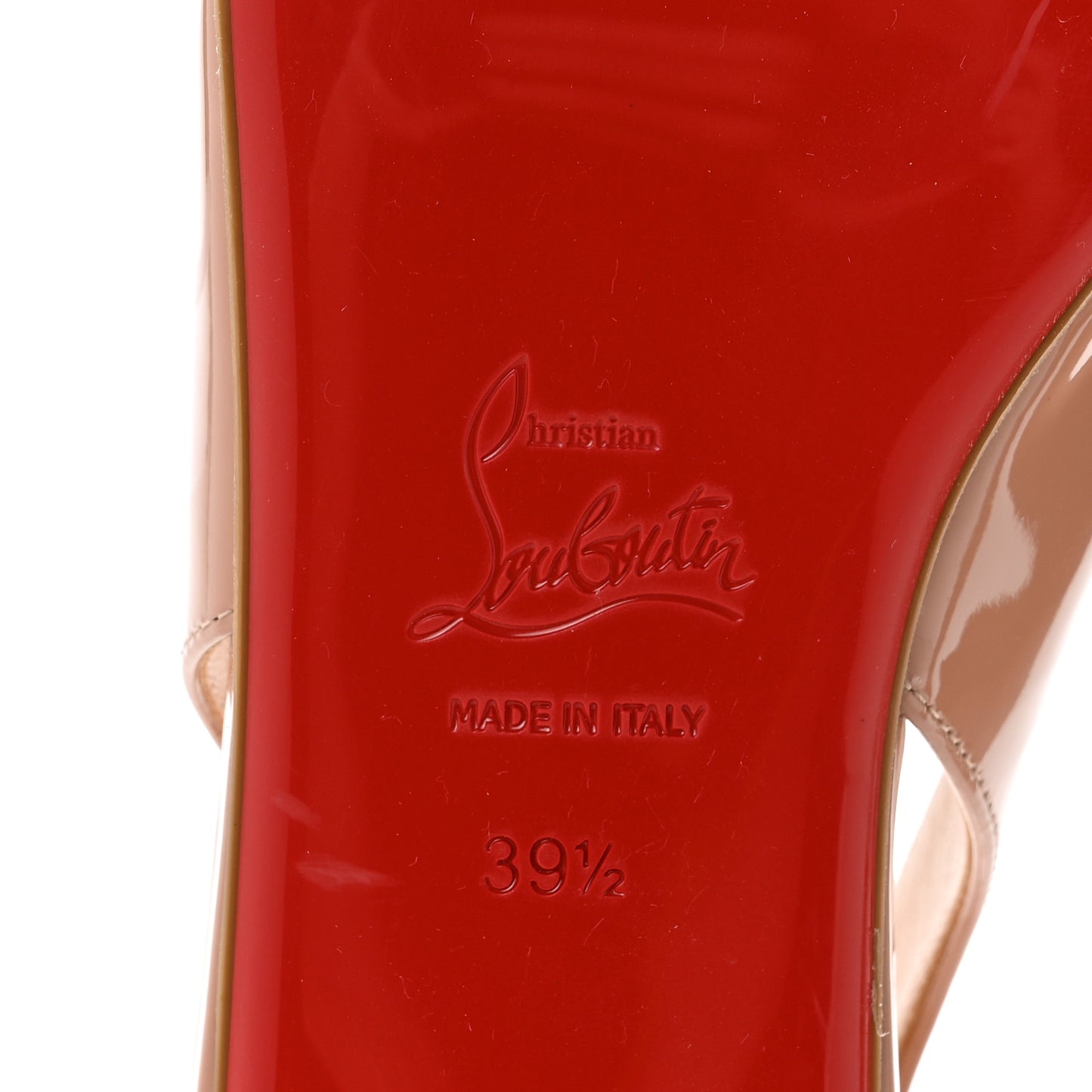 Patent Hot Chickita Slingback Flats 39.5 Nude
