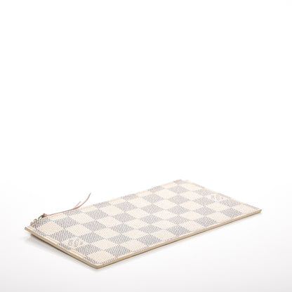 Louis Vuitton Damier Azur Felicie Chain Wallet Zippered Insert Rose Ballerine 4 of 6