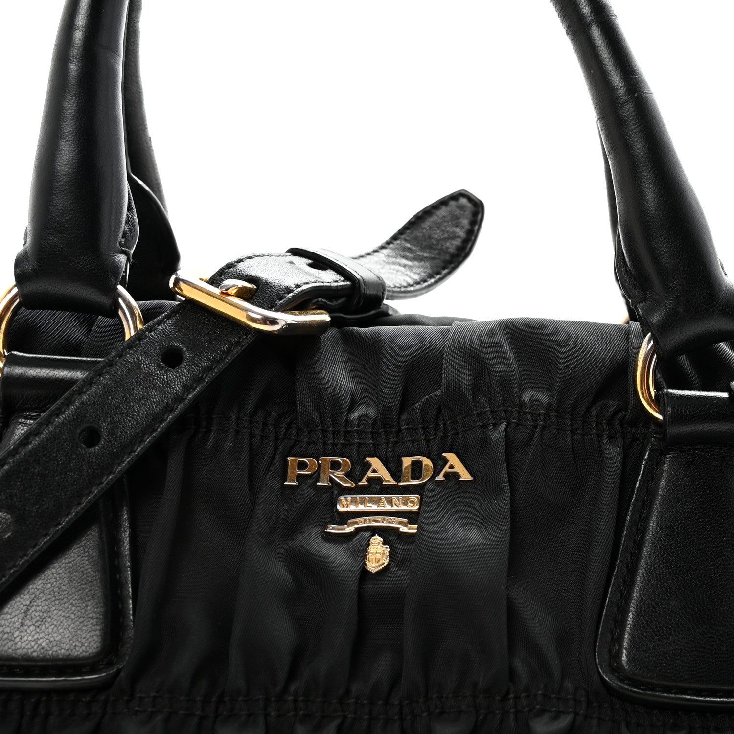 Prada Tessuto Nylon Gaufre Tote  Black 7 of 9