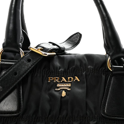 Prada Tessuto Nylon Gaufre Tote  Black 7 of 9