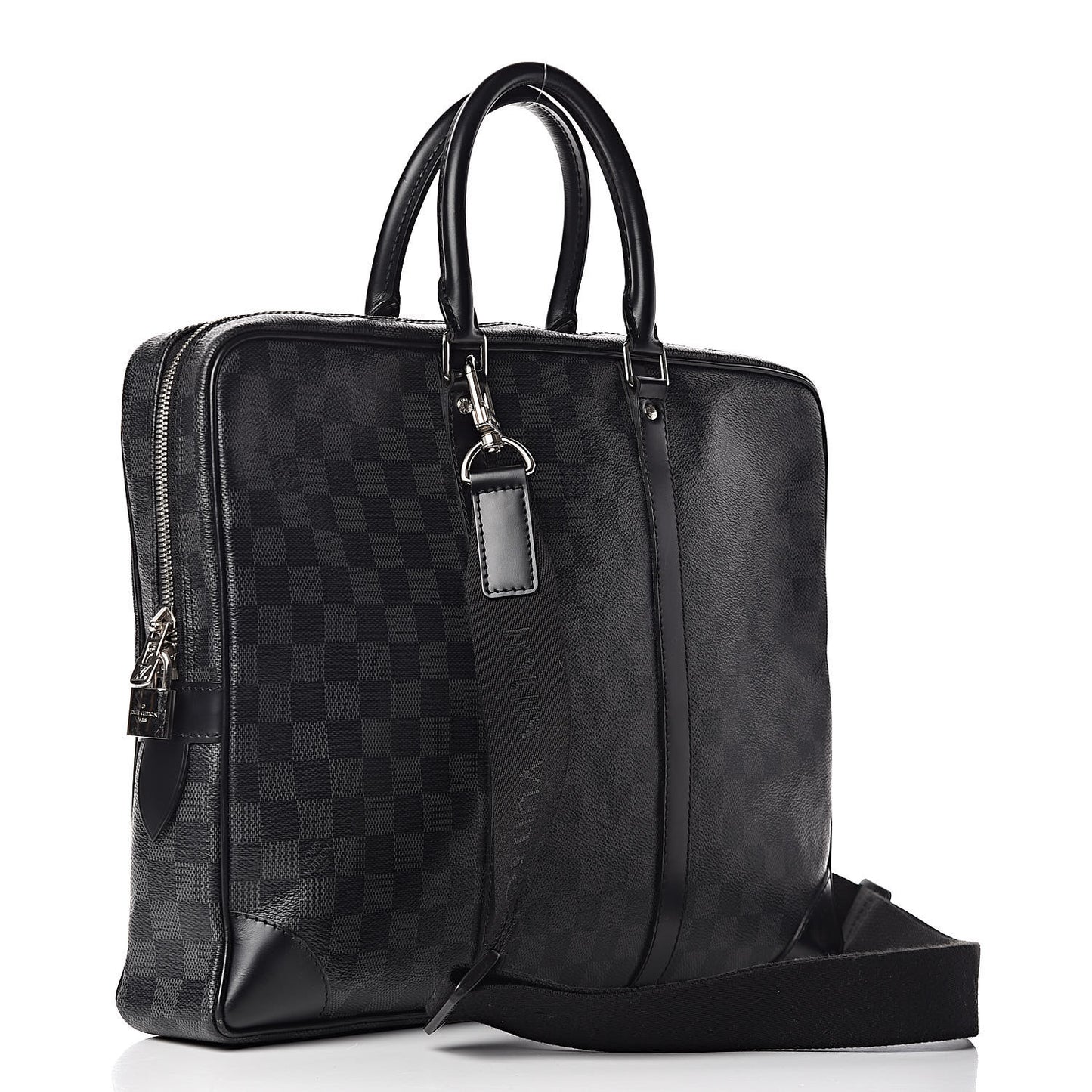 Damier Graphite Porte-Documents Voyage
