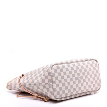 Louis Vuitton Damier Azur Neo Neverfull MM Rose Ballerine 6 of 8